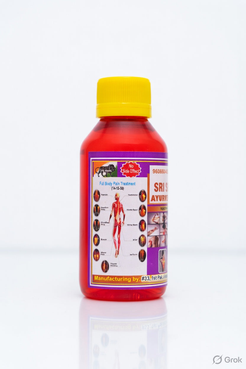 Body pain massage oil